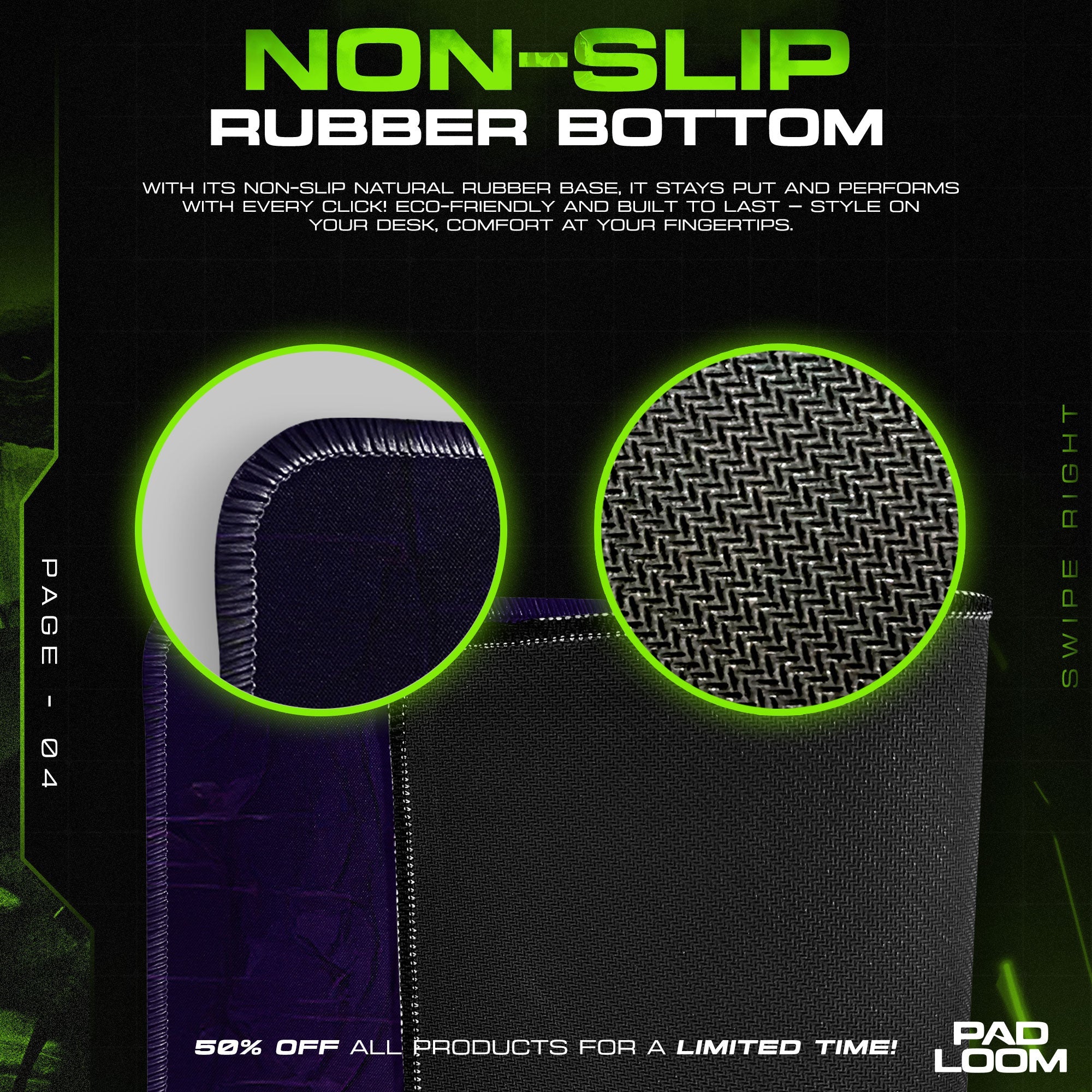 Adventure Time Mouse Pad - Rainy Night Desk Mat Padloom