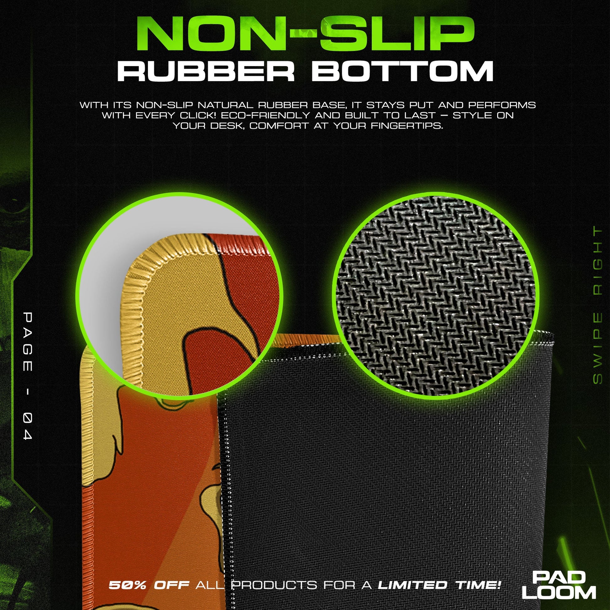 Adventure Time Mouse Pad - Sunset Cliff Desk Mat Padloom