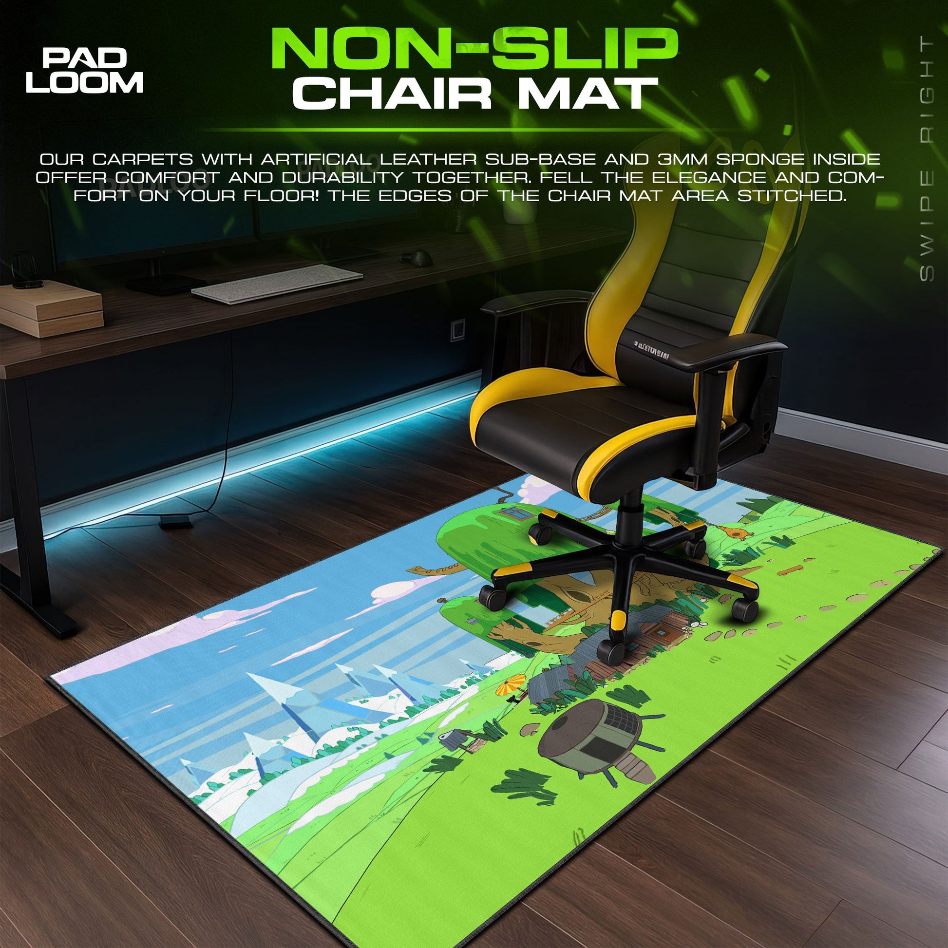 Adventure Time Mouse Pad - Tree Fort Desk Mat Padloom