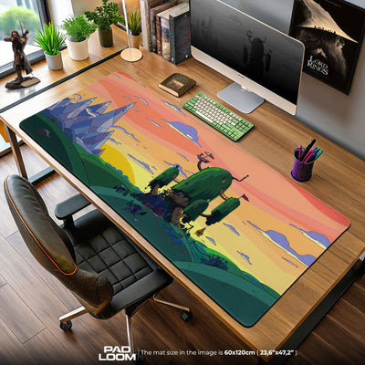 Adventure Time Tree Fort Mouse Pad, Cartoon Gaming Desk Mat
