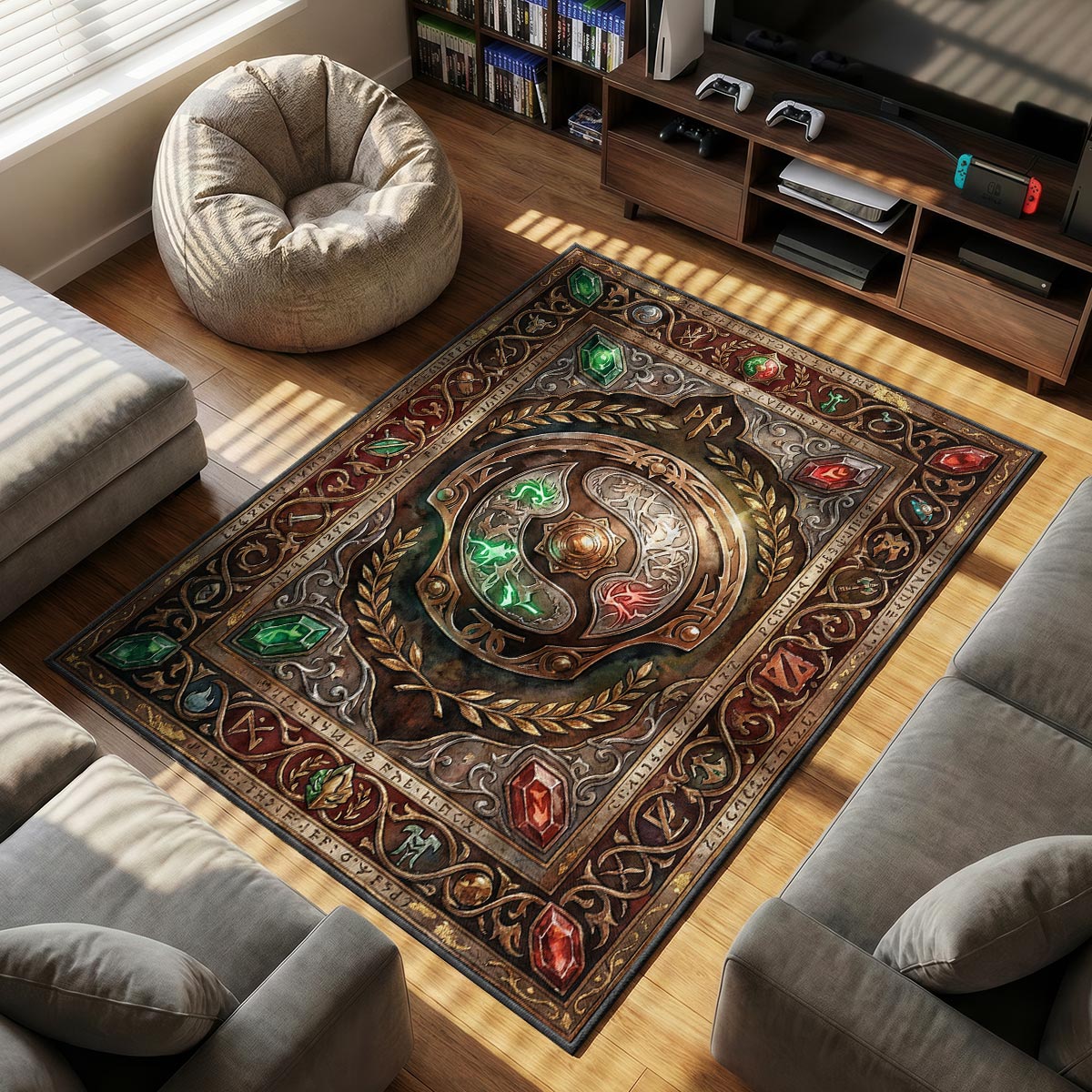 Aegis of Champions Relic Rug - Dota 2 Chair Mat