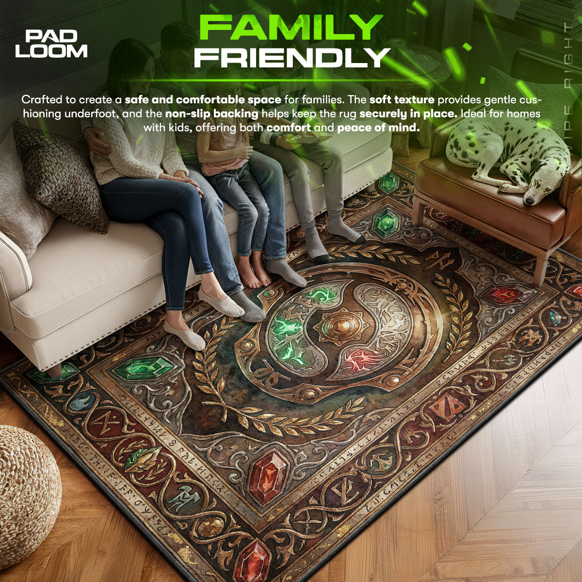 Aegis of Champions Relic Rug - Dota 2 Chair Mat