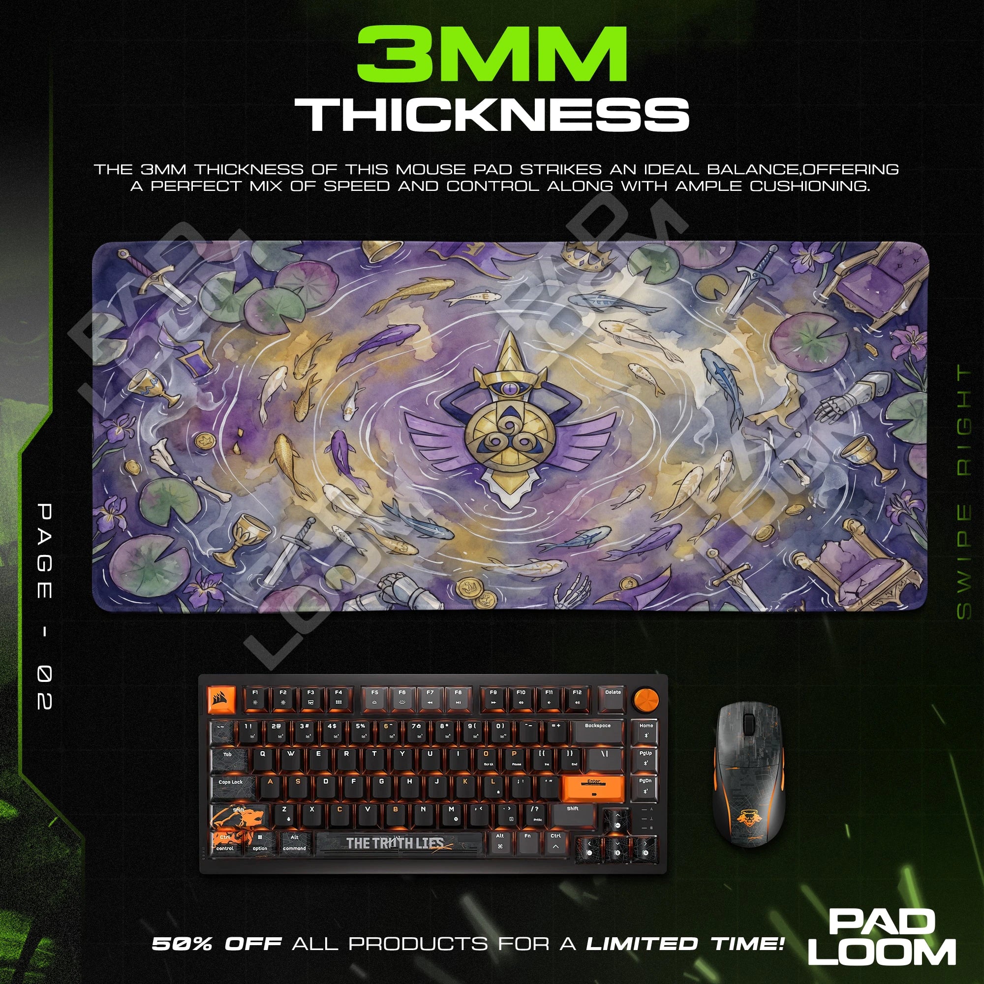 Aegislash Regalia Pond Mouse Pad - Pokemon Desk Mat