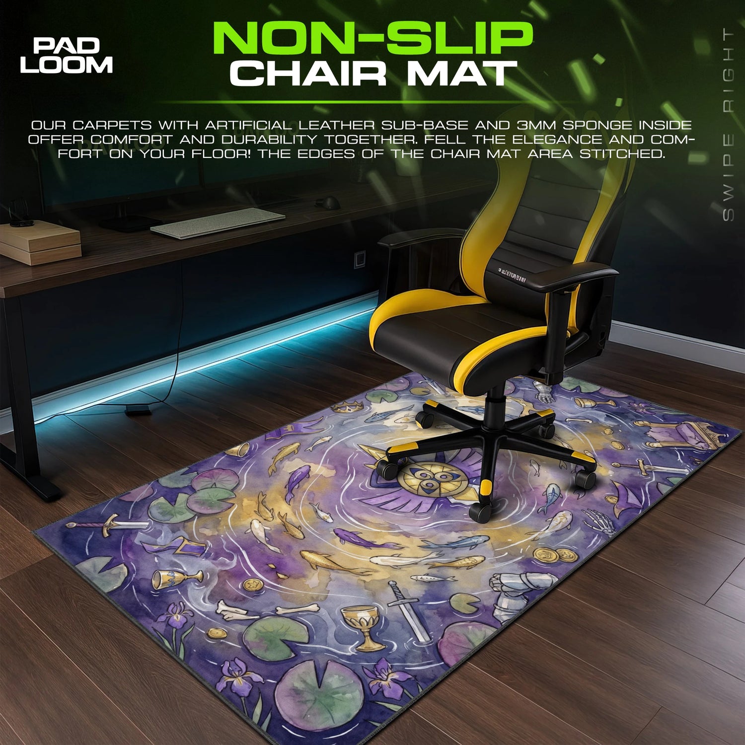 Aegislash Regalia Pond Mouse Pad - Pokemon Desk Mat