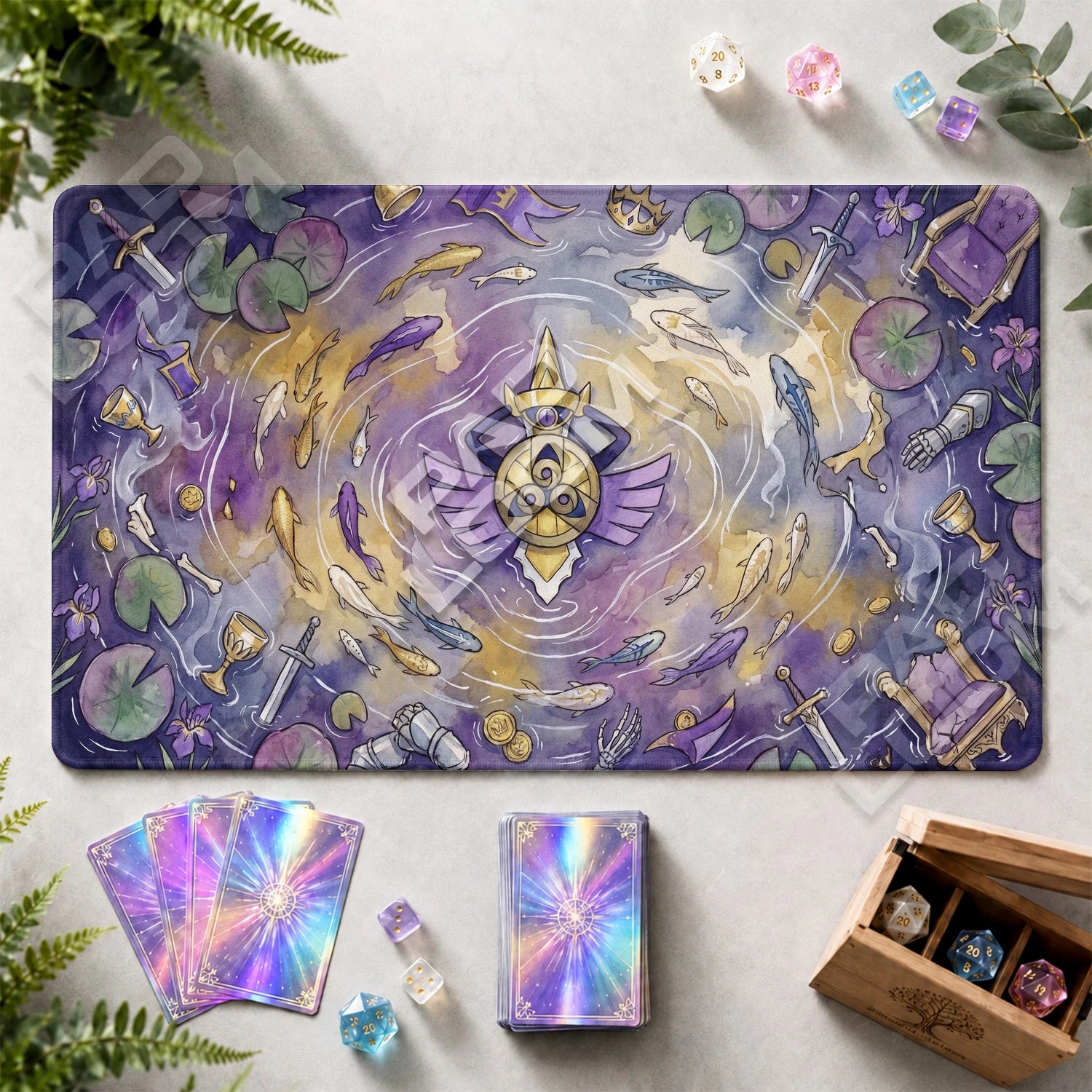 Aegislash Royal Playmat - Pokemon TCG Mat - view 2