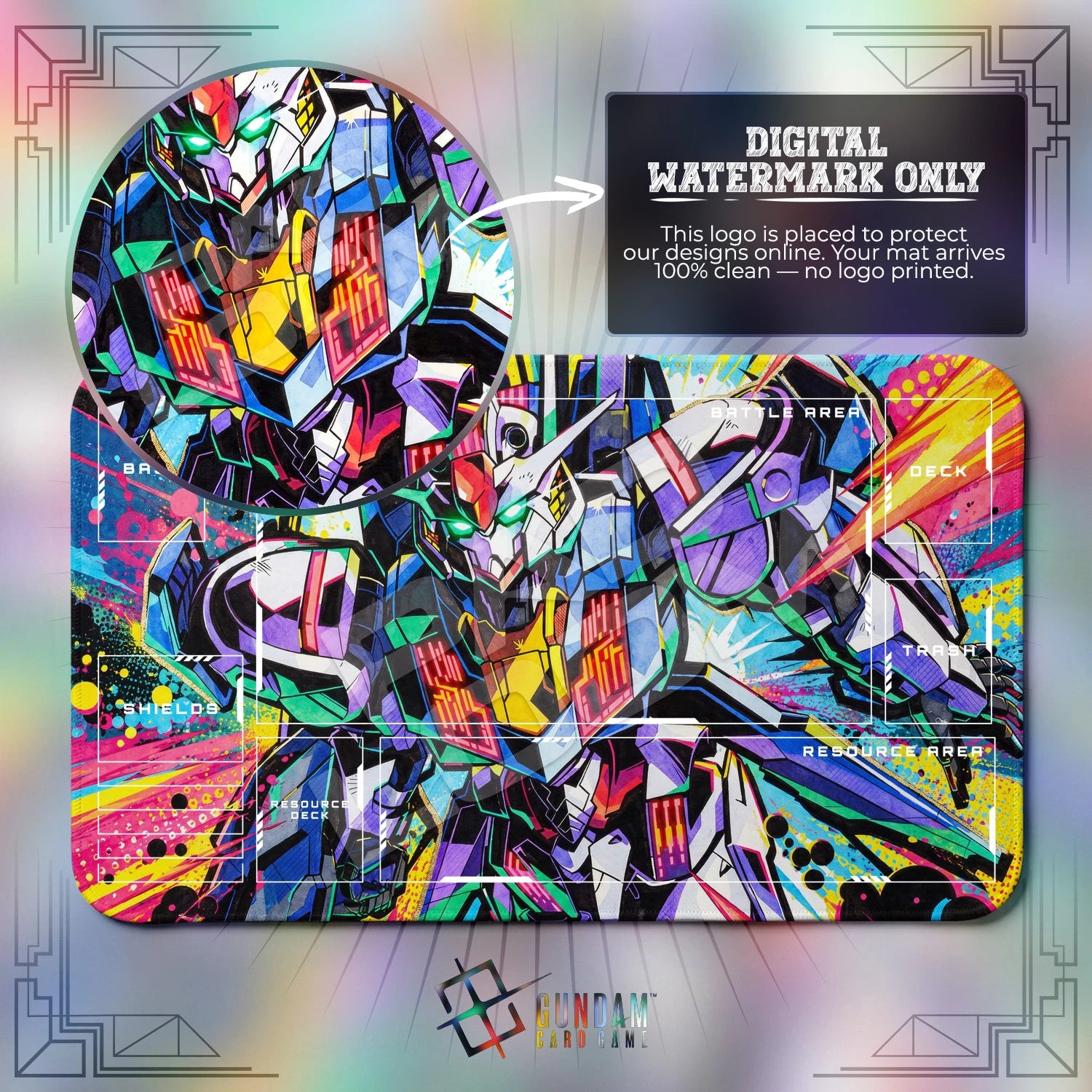 Aerial Pop Playmat - Gundam TCG Card Game Mat