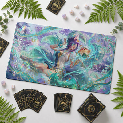 Ahri Bloom Playmat - LoL Riftbound TCG Mat