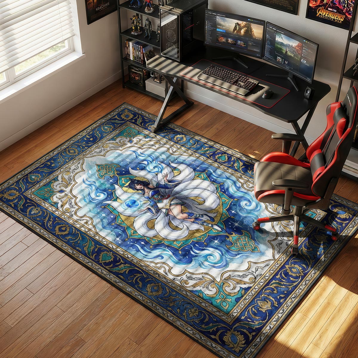 Ahri Celestial Charm Rug - League of Legends Chair Mat
