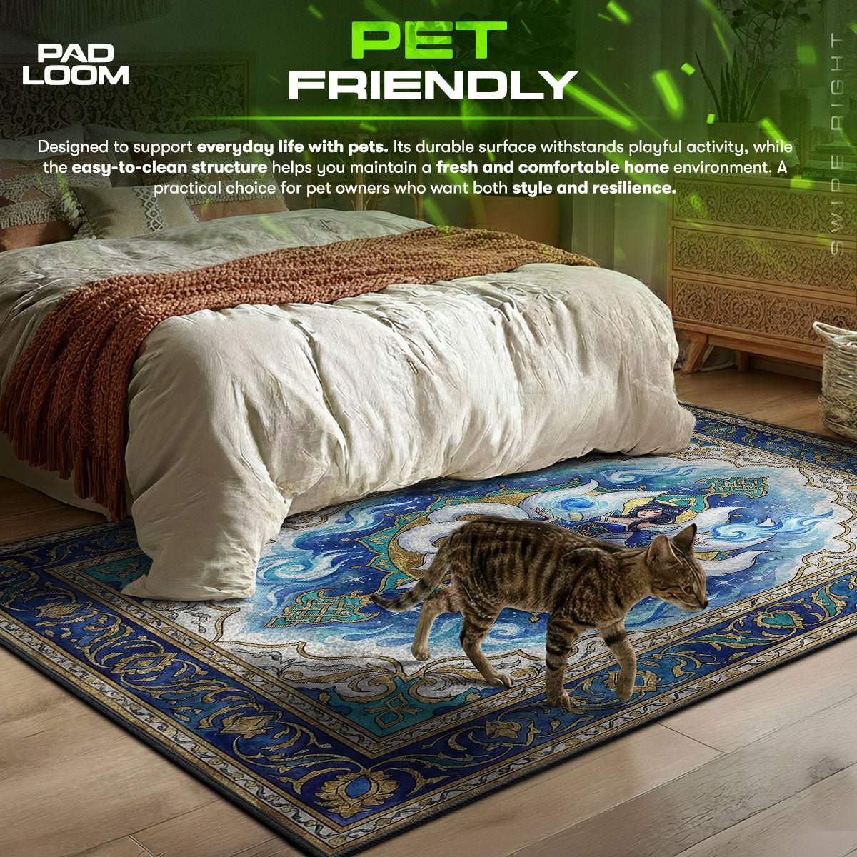 Ahri Celestial Charm Rug - League of Legends Chair Mat