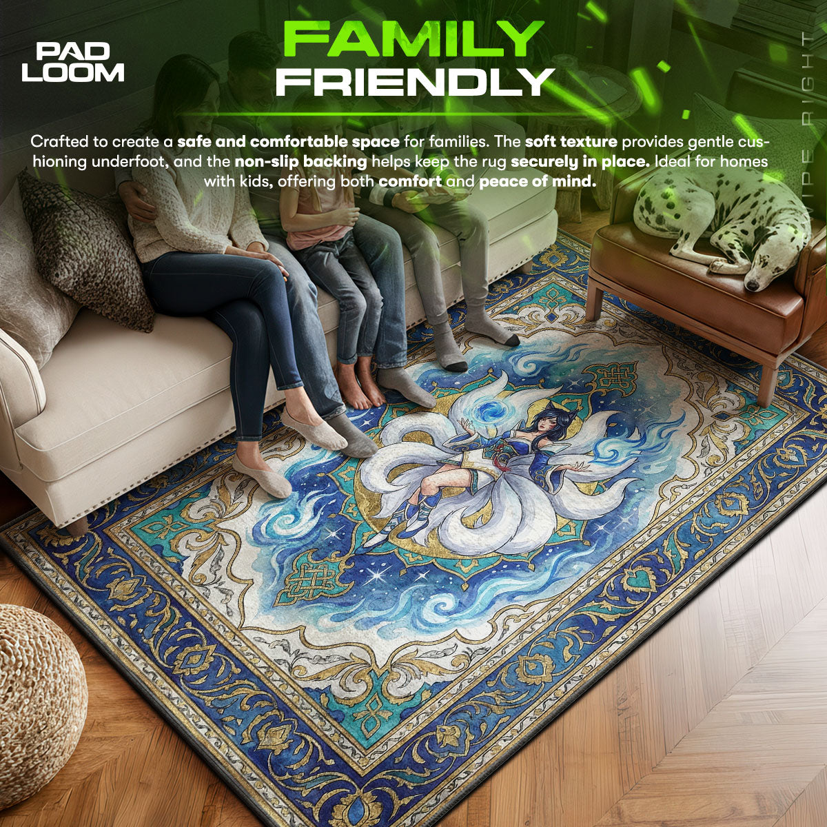 Ahri Celestial Charm Rug - League of Legends Chair Mat
