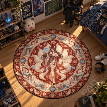 Ahri Orb Round Rug - League of Legends Chair Mat