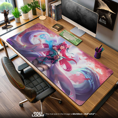 Ahri Spirit Blossom Mauspad, League of Legends Gaming-Schreibtischmatte