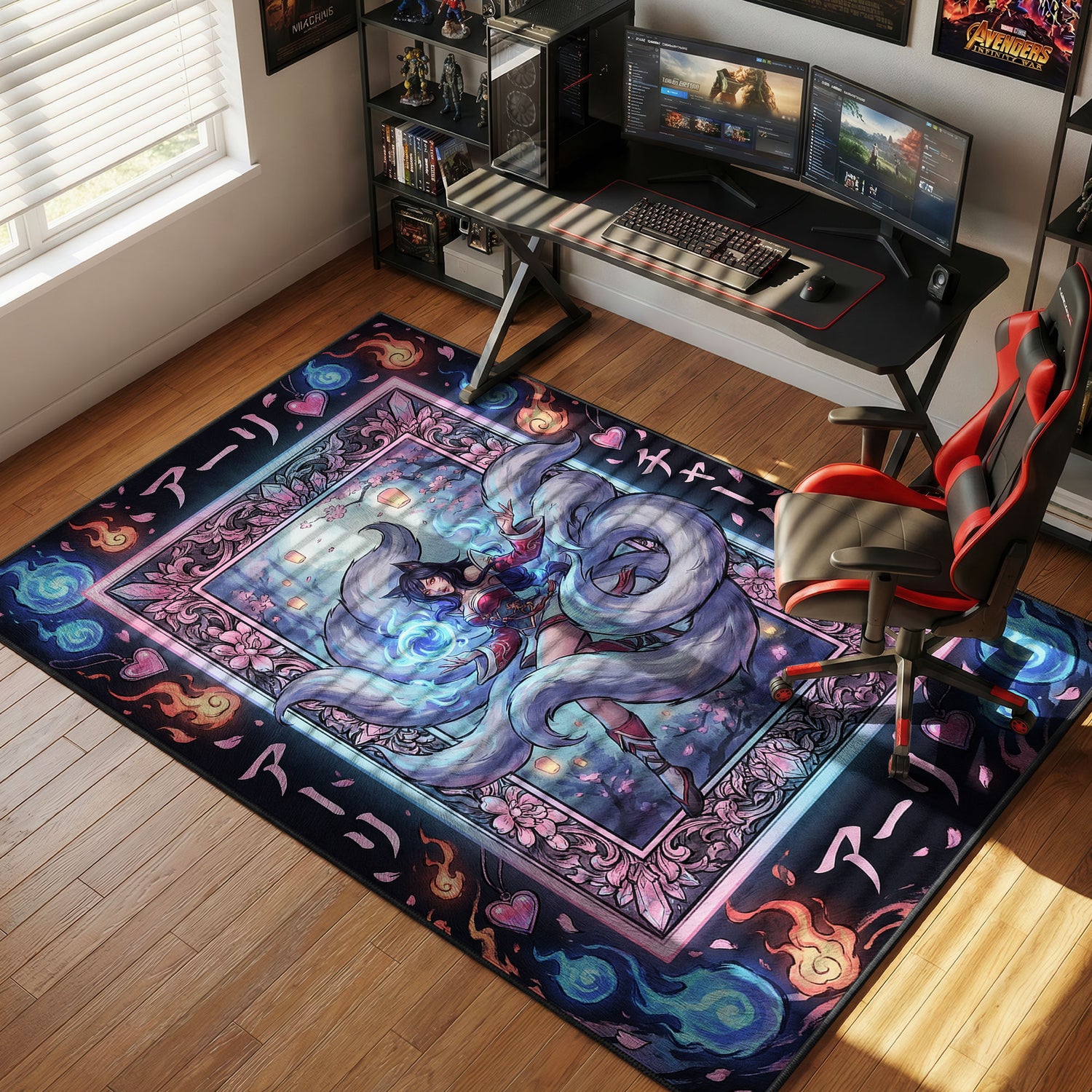 Ahri Spirit Charm Rug - League of Legends Chair Mat