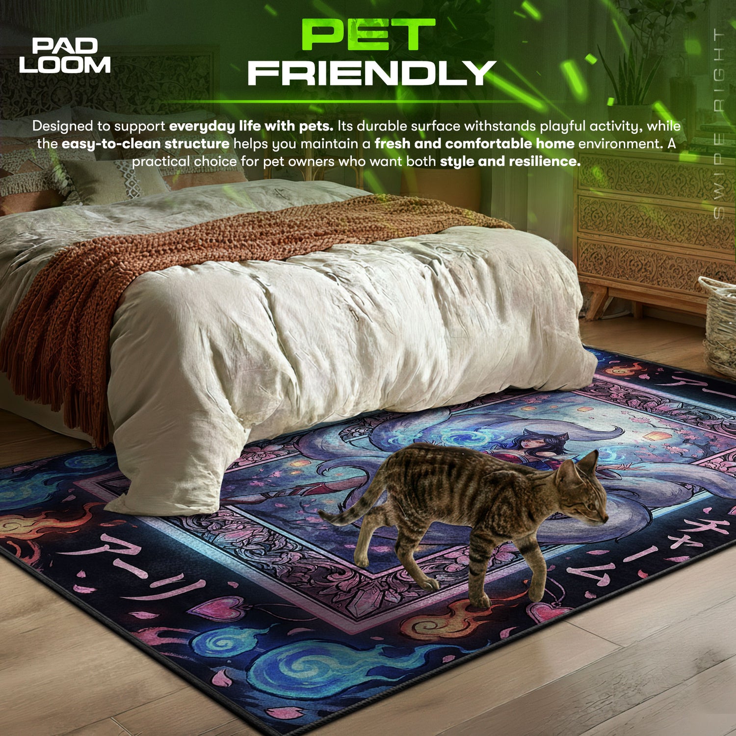 Ahri Spirit Charm Rug - League of Legends Chair Mat