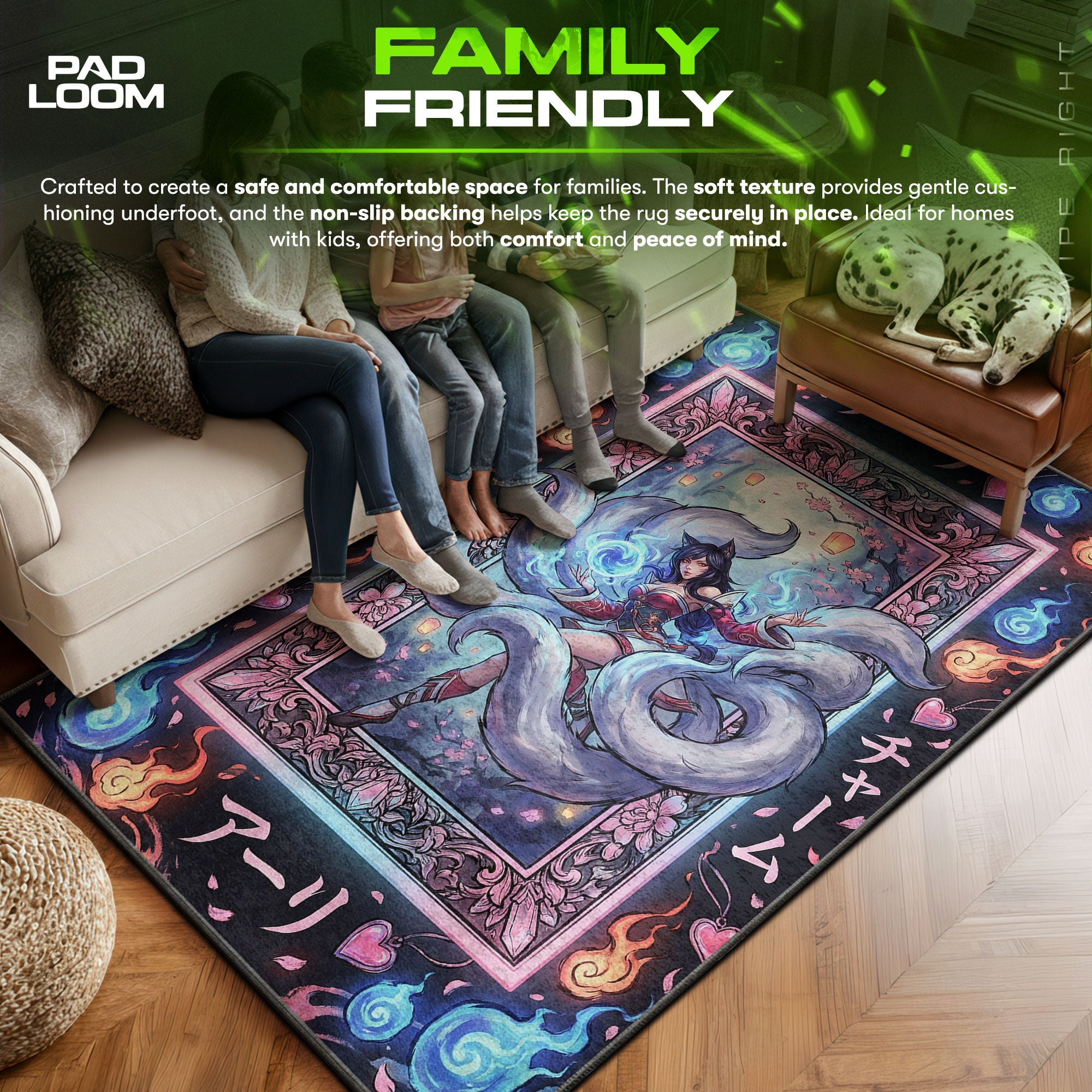 Ahri Spirit Charm Rug - League of Legends Chair Mat