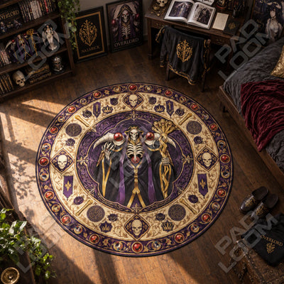 Ainz Staff Round Rug - Overlord Chair Mat