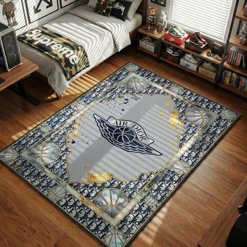 Air Dior Oblique Wings Rug - Luxury Streetwear Floor Mat