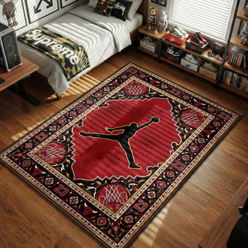 Air Jordan Jumpman Chicago Red 23 hypebeast area rug