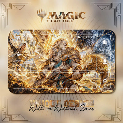 Ajani Shattered Playmat - MTG Magic the Gathering Mat