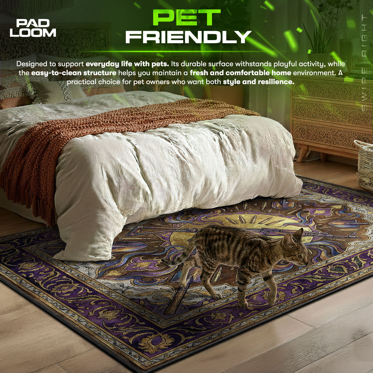 AK-47 Royale Rug - Rust Chair Mat