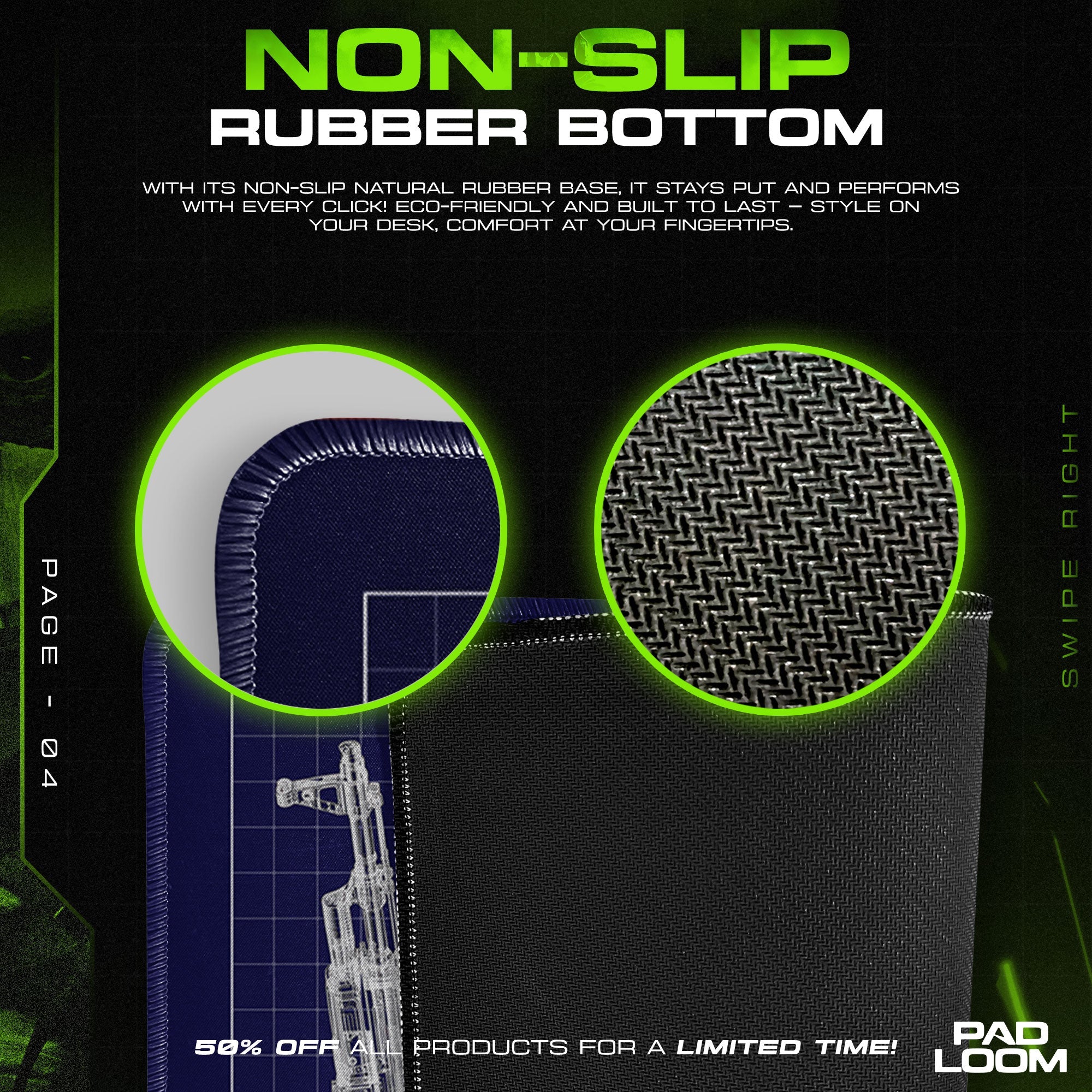 AK-47 Blueprint Mouse Pad - CS:GO Tactical Gaming Mouse Pad Padloom