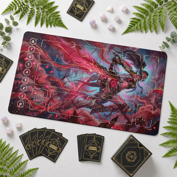 Akali Bloodmoon Playmat - Riftbound Mat