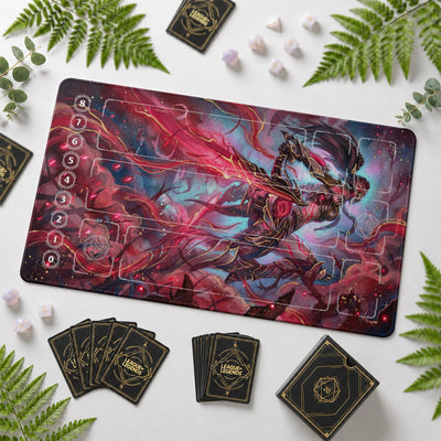 Akali Bloodmoon Playmat - Riftbound Mat