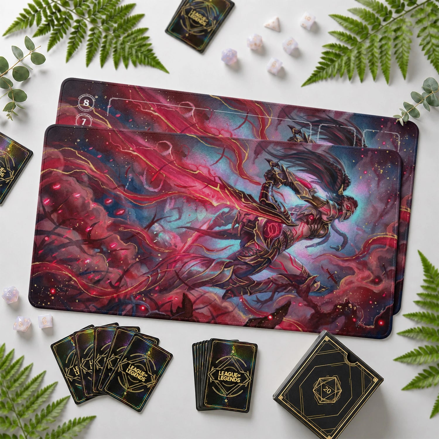 Akali Bloodmoon Playmat - Riftbound Mat
