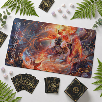 Akali Inferno Playmat - LoL Riftbound TCG Mat