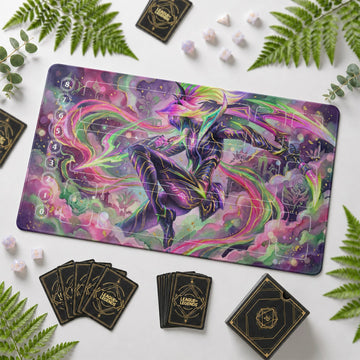 Akali Neon Playmat - LoL Riftbound TCG Mat