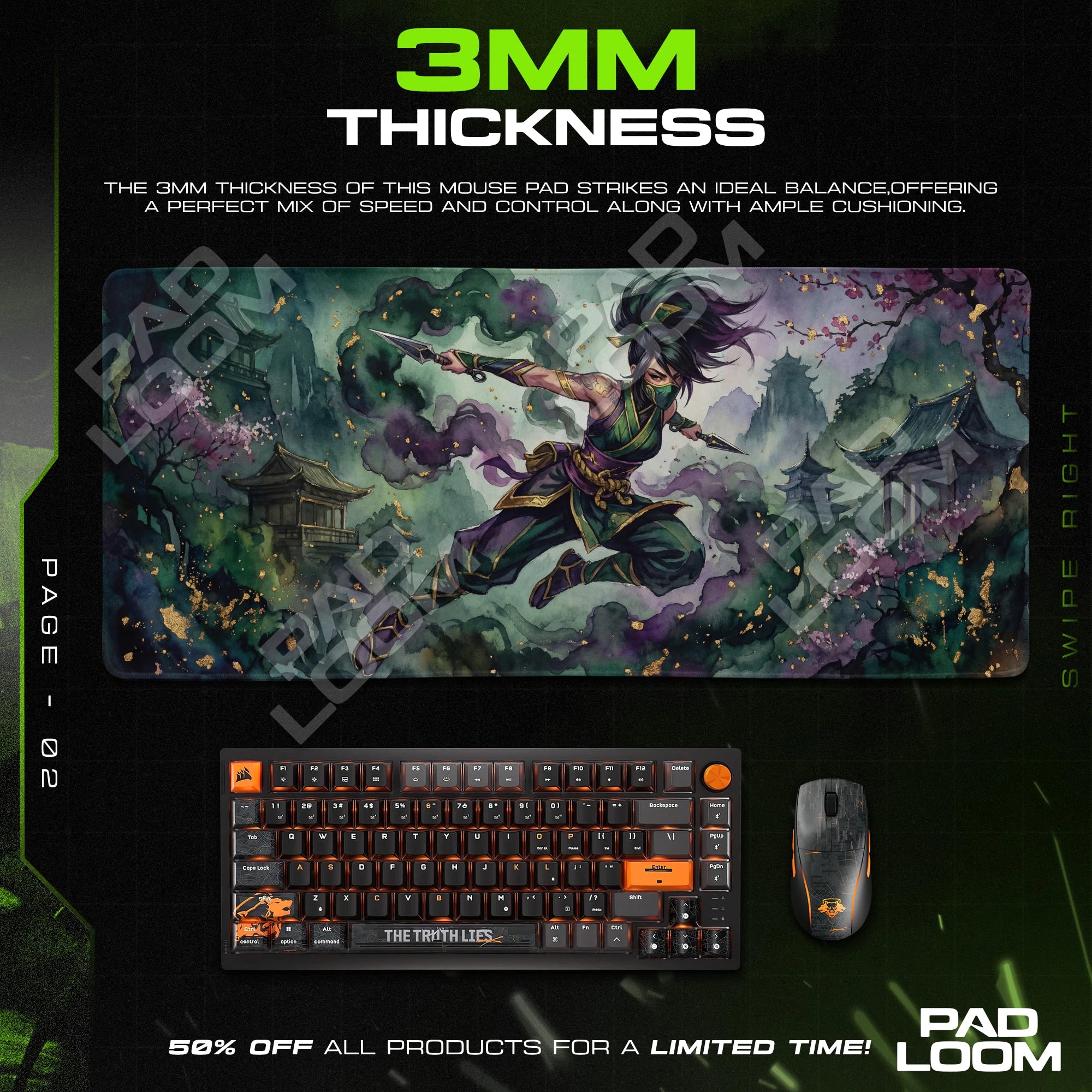 Akali Shadow Dash Mouse Pad - League of Legends Mat