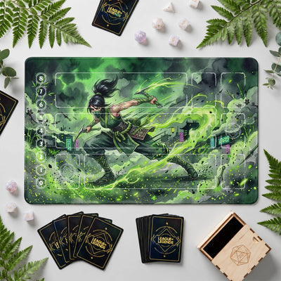 Akali Smoke Playmat - LoL Riftbound TCG Mat