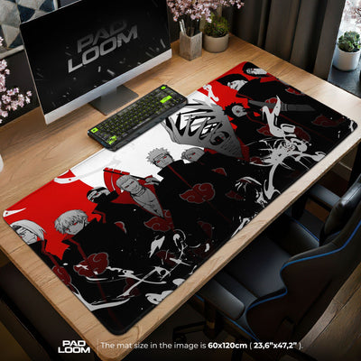 Akatsuki Clan Mouse Pad - Red Cloud Anime Desk Mat