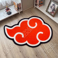 Akatsuki Cloud shaped area rug, die-cut anime rug