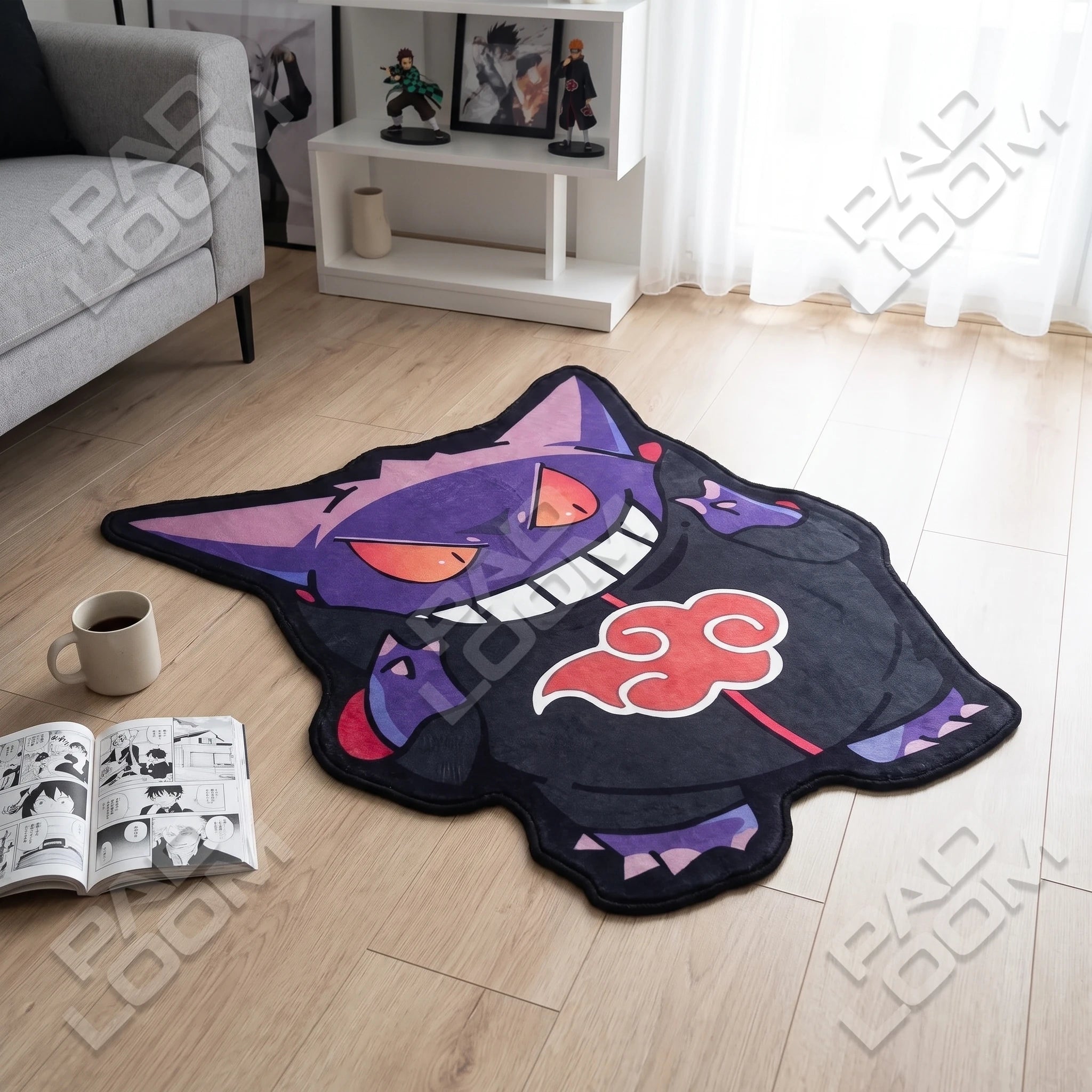Akatsuki Gengar Rug - Shaped Anime Area Rug