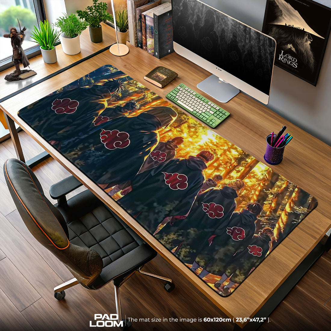 Akatsuki Mouse Pad - Dawn of Shadows Anime Desk Mat Padloom