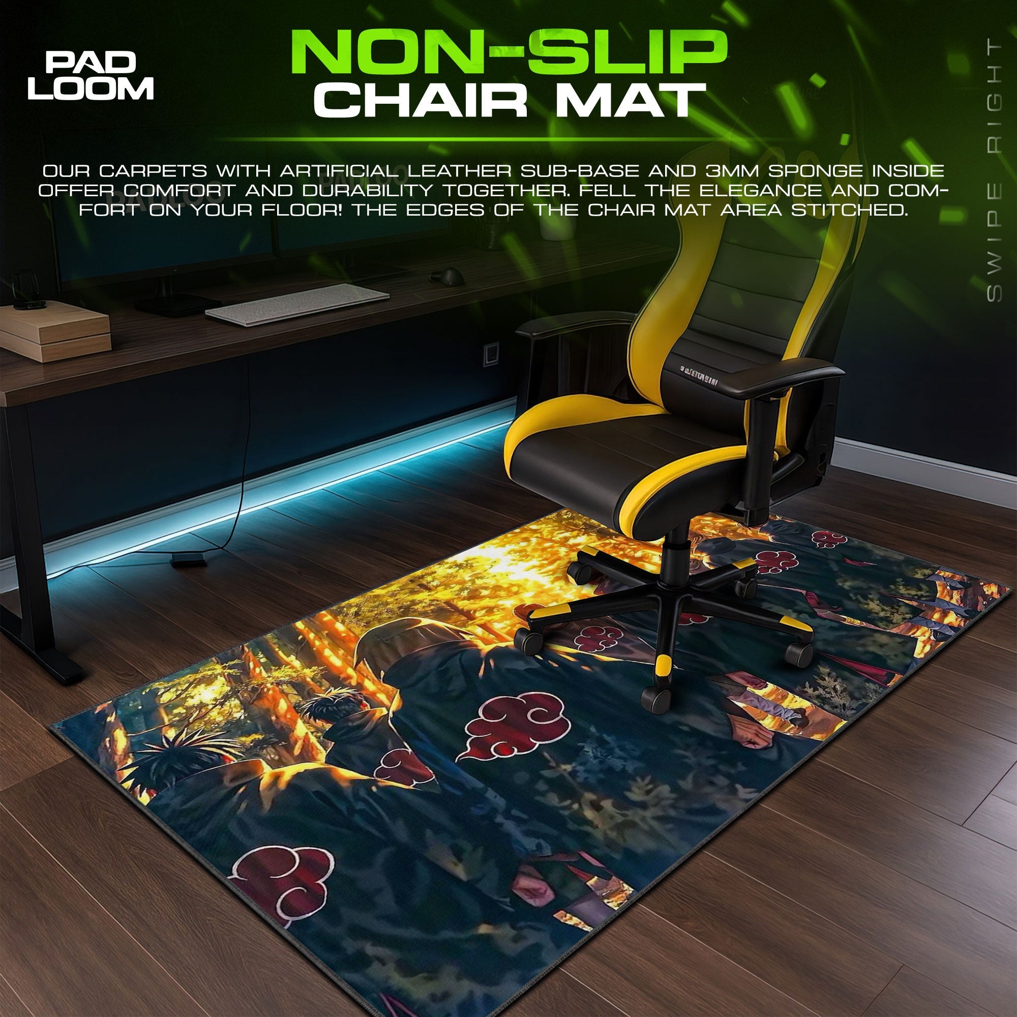 Akatsuki Mouse Pad - Dawn of Shadows Anime Desk Mat Padloom