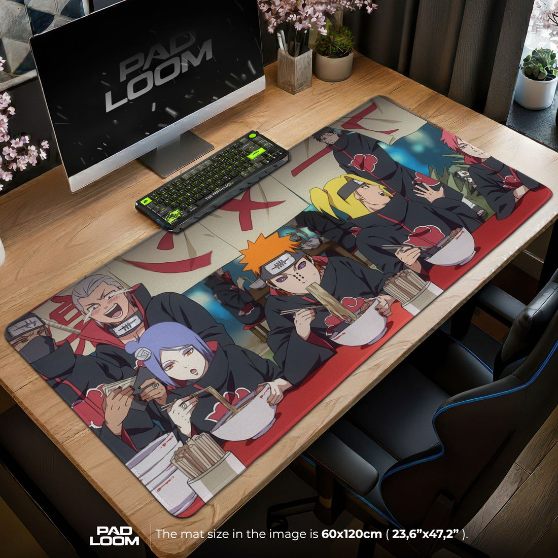 Akatsuki Ramen Break Mouse Pad - Casual Anime Desk Mat Padloom