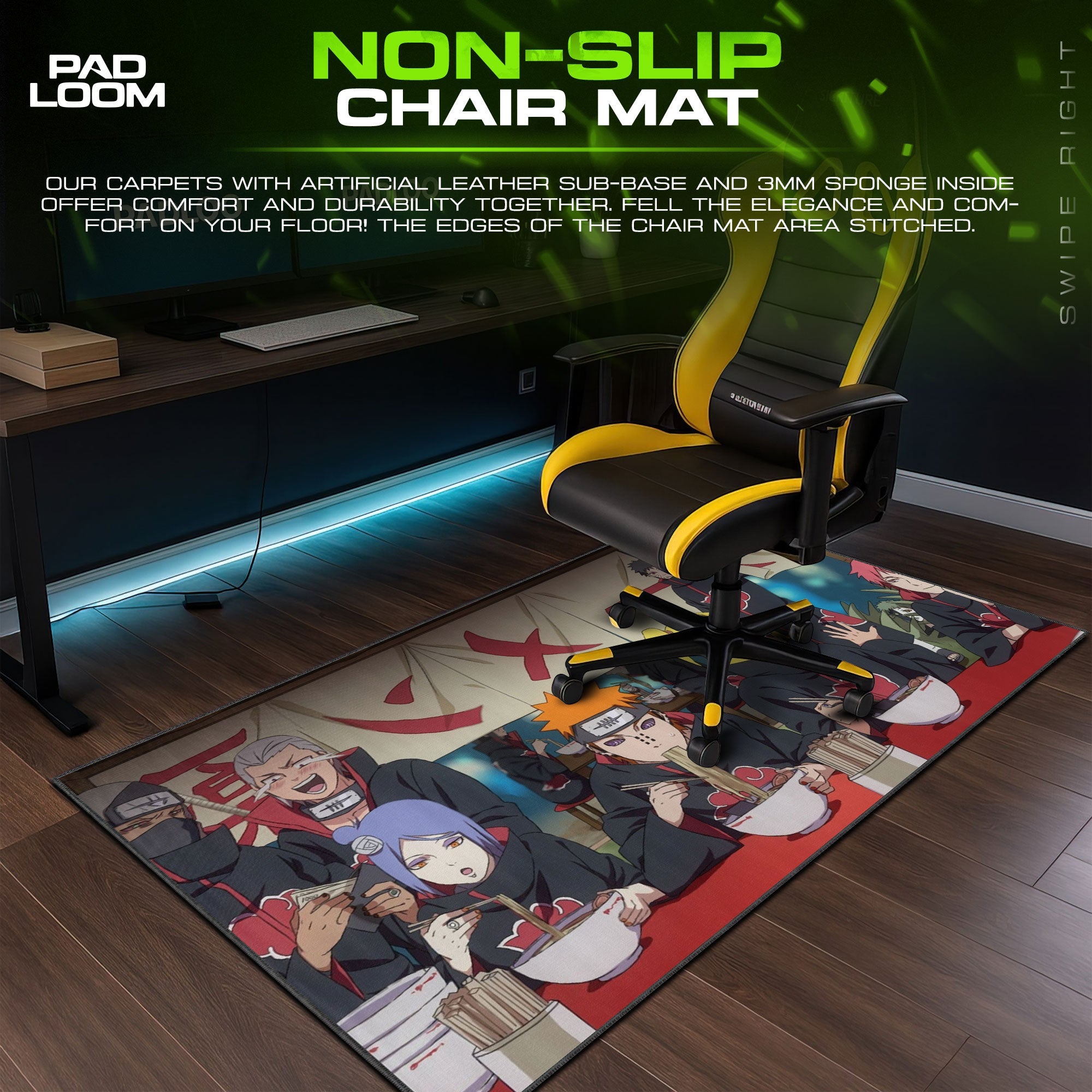 Akatsuki Ramen Break Mouse Pad - Casual Anime Desk Mat Padloom