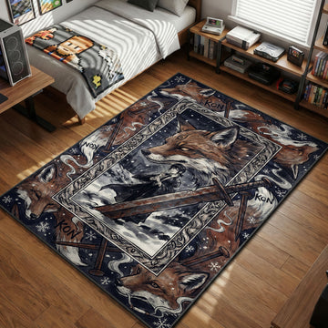 Aki Hayakawa Fox Devil Kon Rug - Chainsaw Man Chair Mat