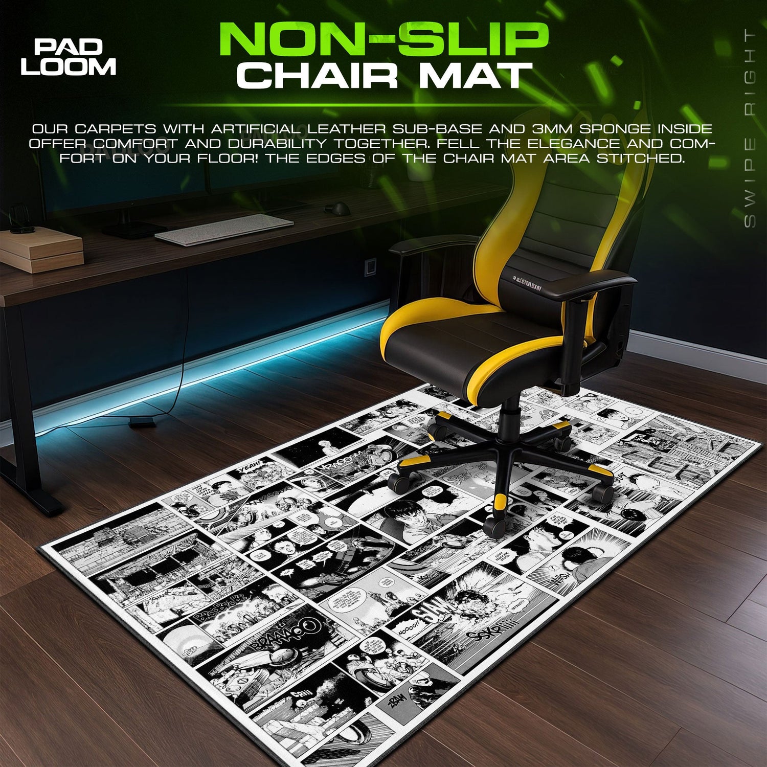 Akira Manga Panels Mouse Pad, Anime Desk Mat Padloom