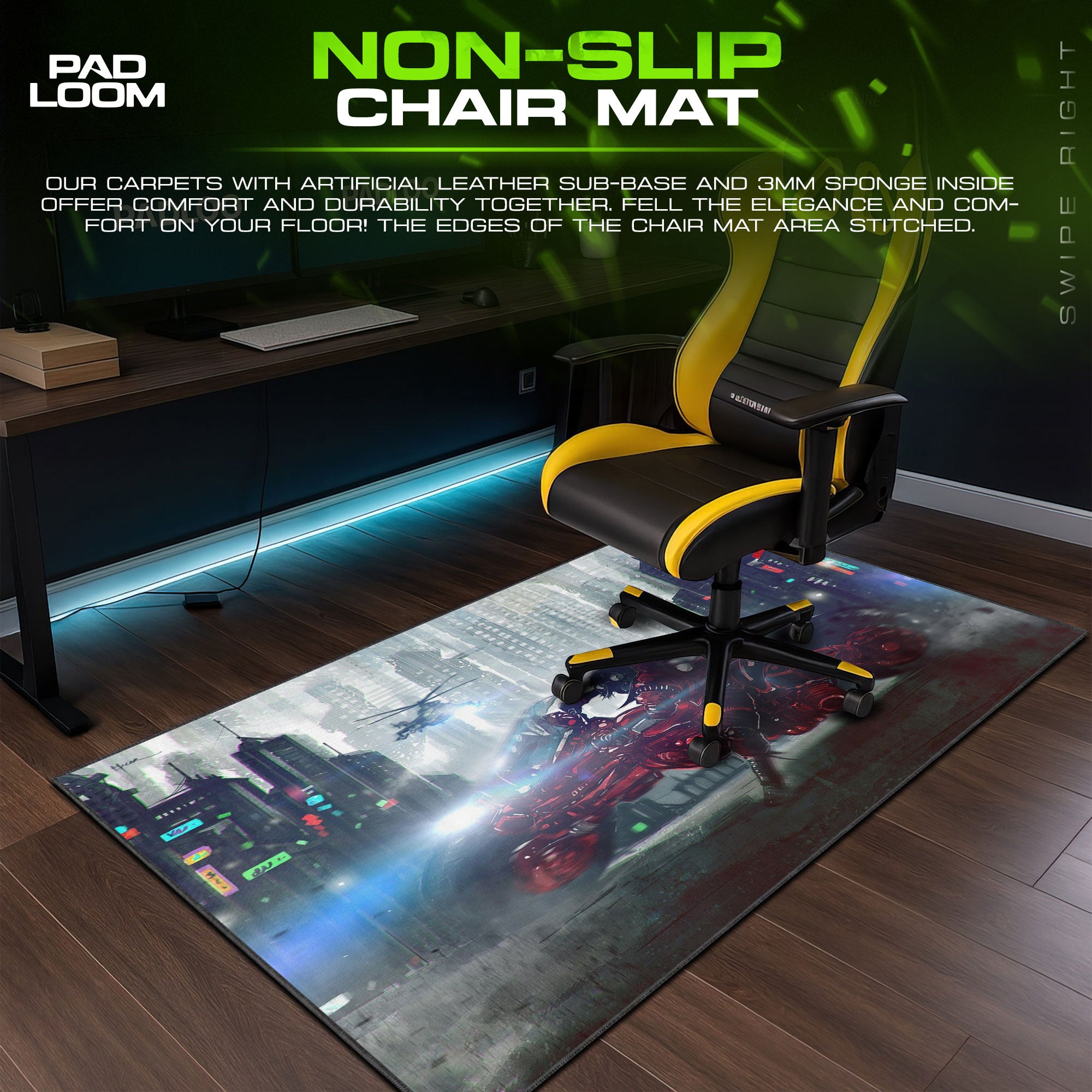 Akira Neo-Tokyo Bike Mouse Pad, Anime Cyberpunk Desk Mat