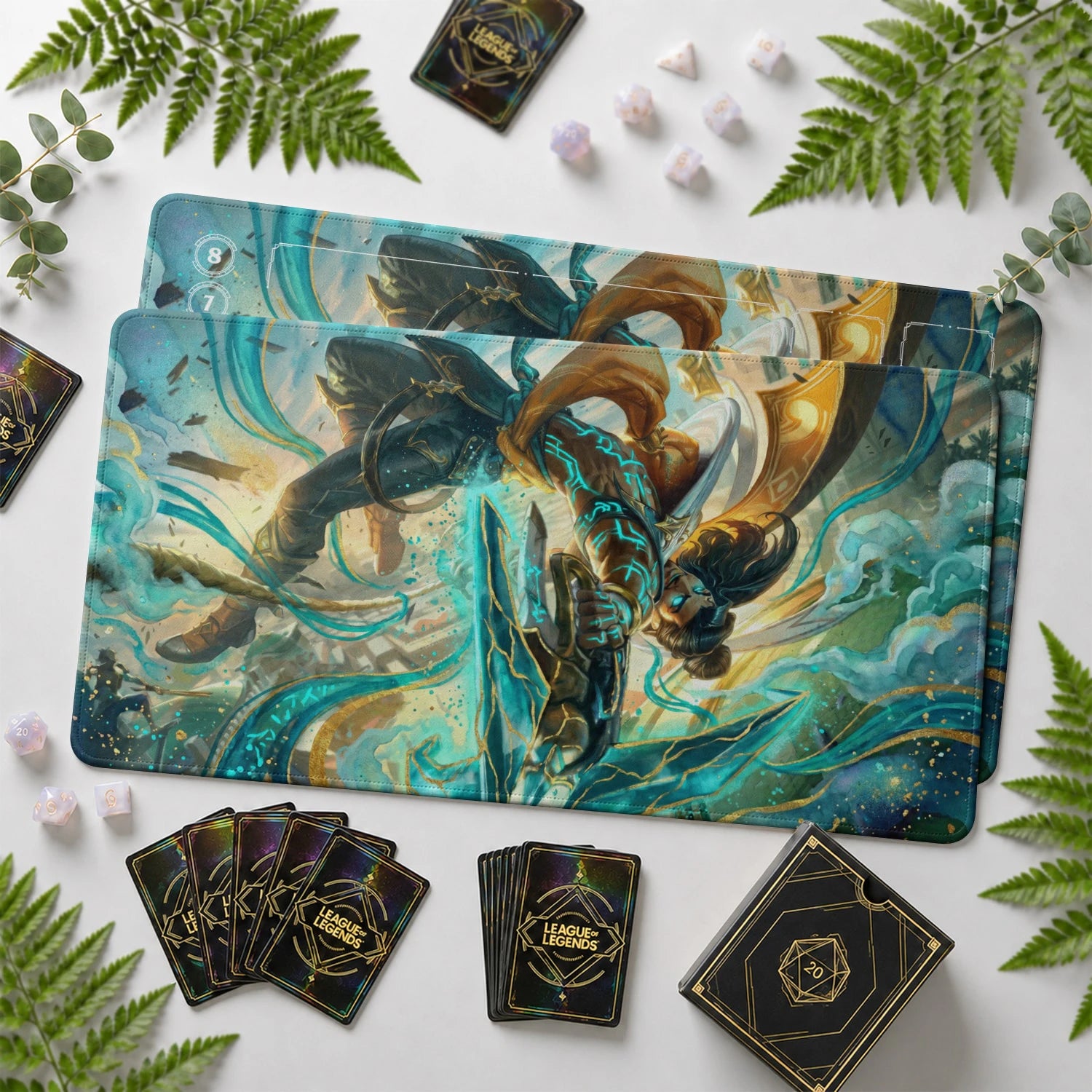 Akshan Tidecaller Playmat - Riftbound Mat