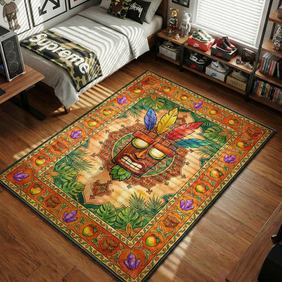 Aku Aku Dschungel Teppich - Crash Bandicoot Raumteppich