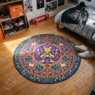 Alakazam Spoons Round Rug - Pokemon Chair Mat