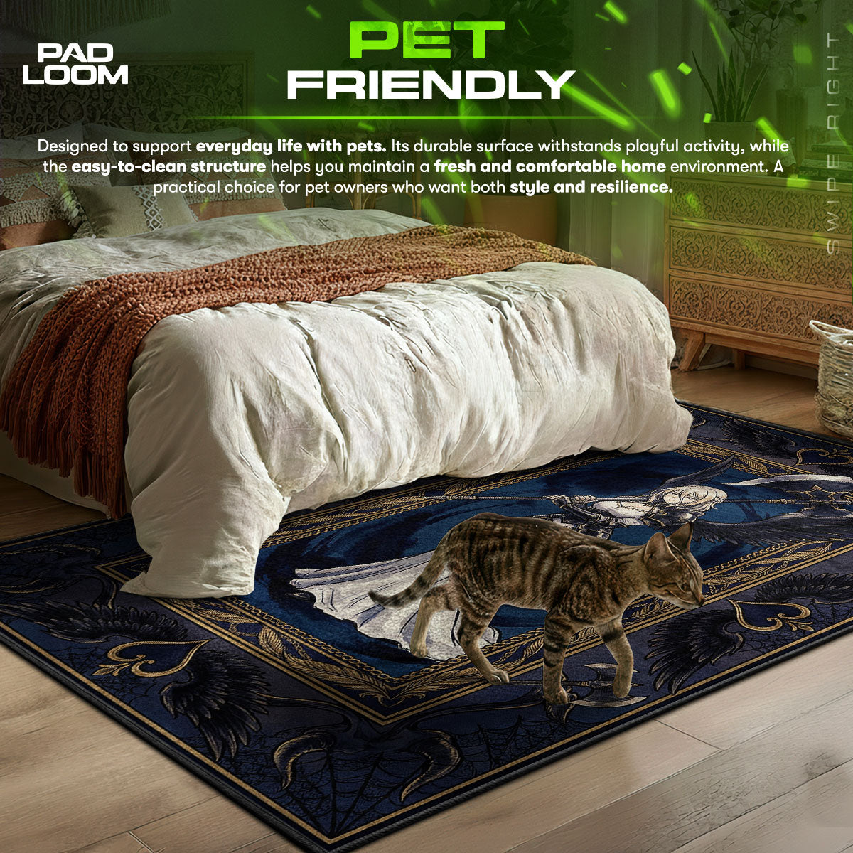 Albedo Guardian Gothic Rug - Overlord Chair Mat