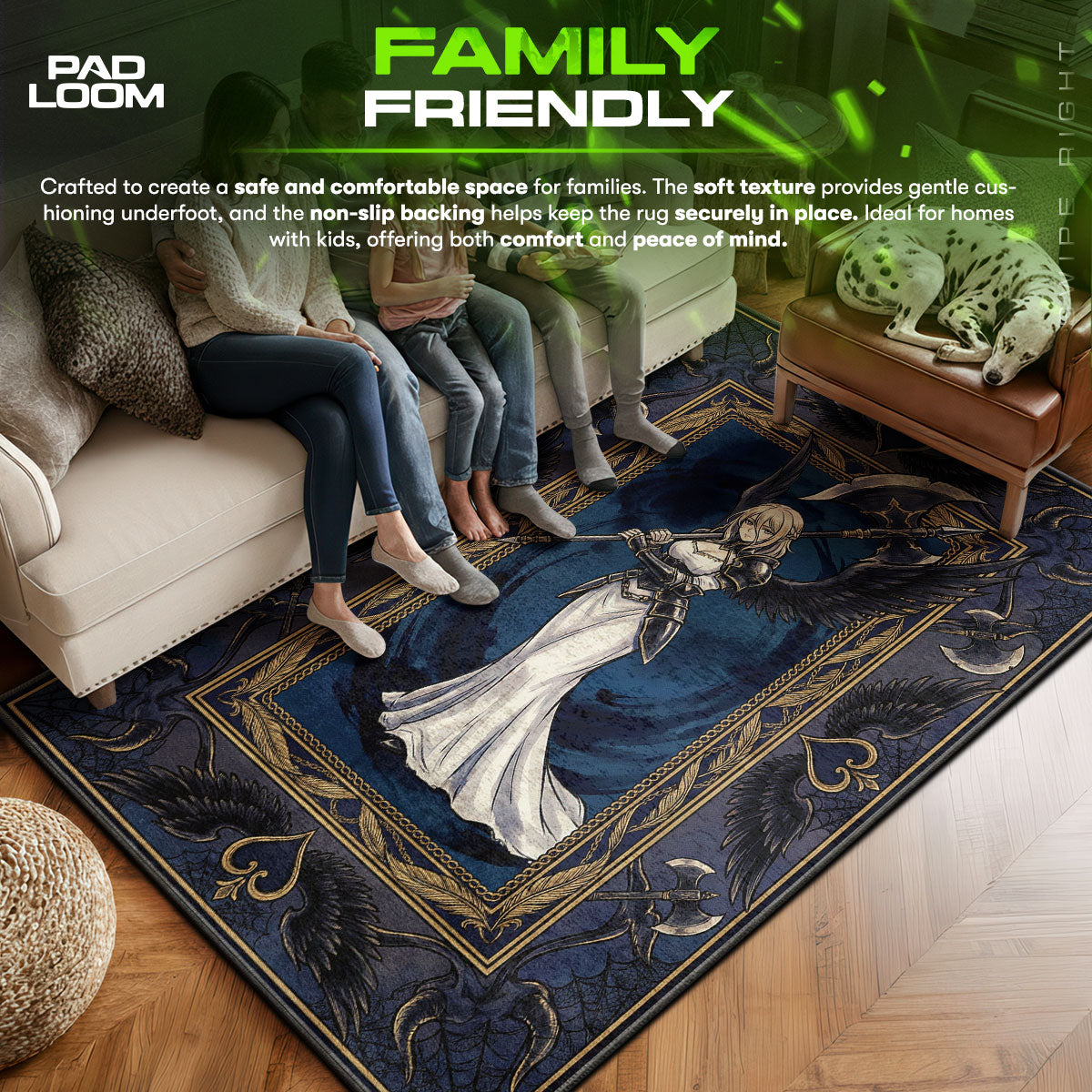 Albedo Guardian Gothic Rug - Overlord Chair Mat