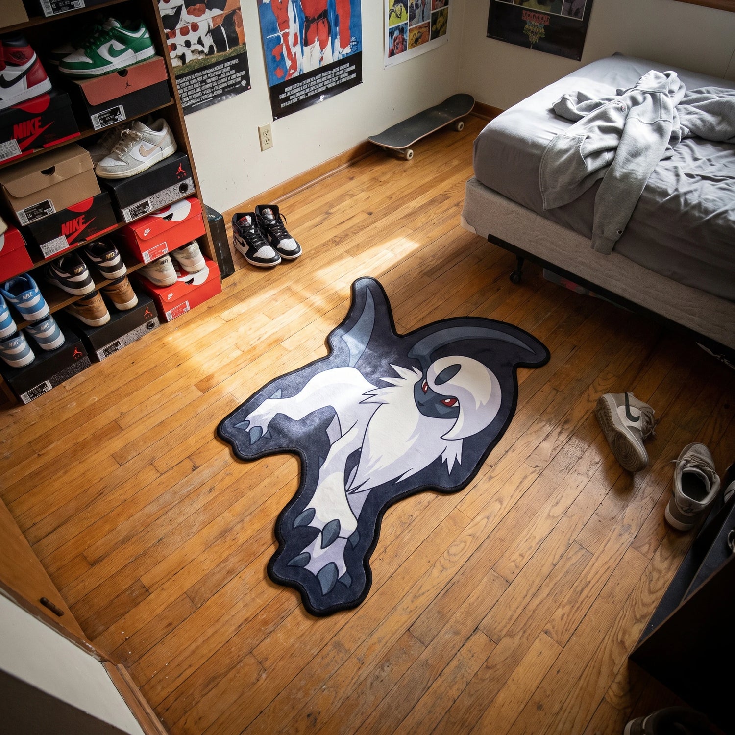 Alert Absol Rug - Shaped Anime Area Rug