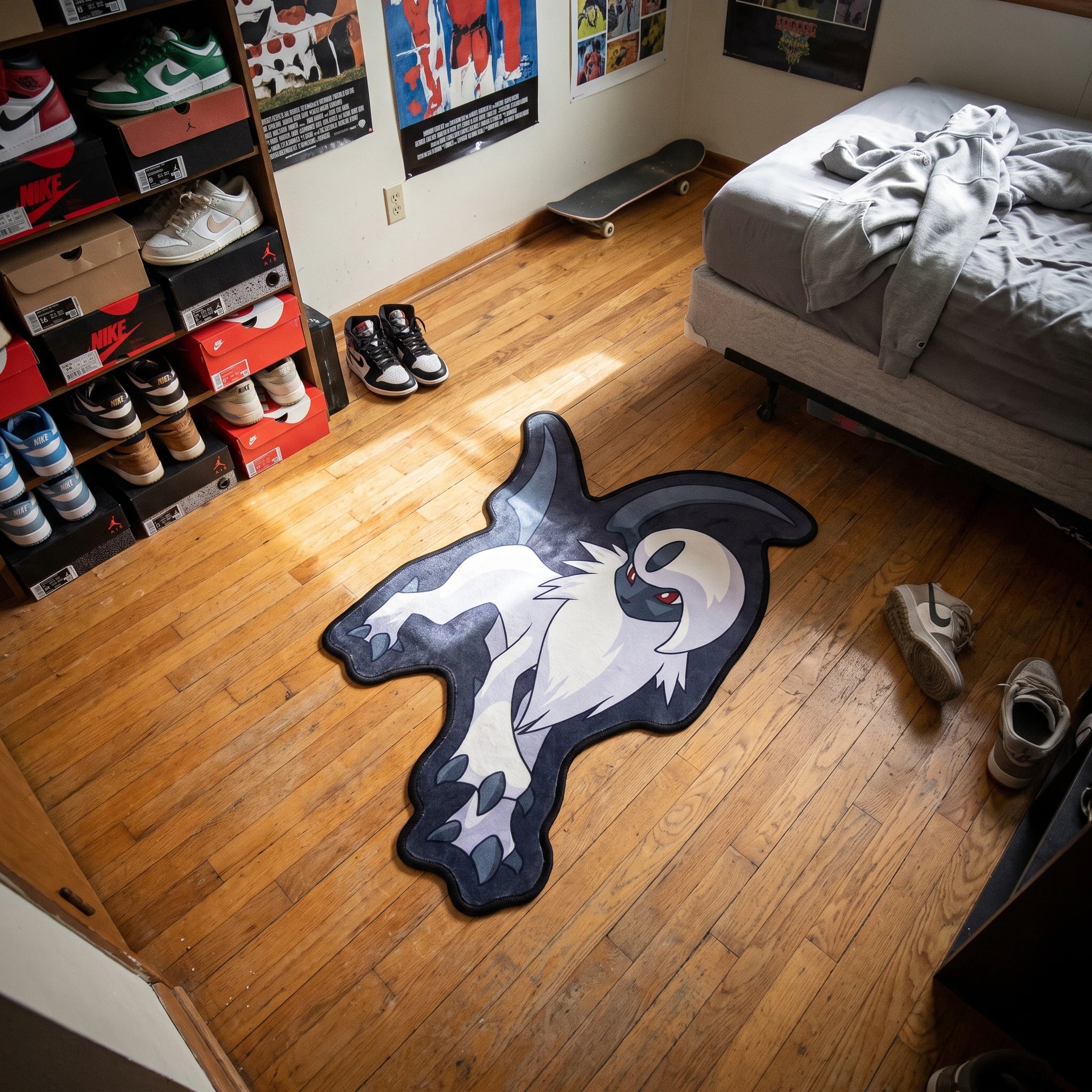 Alert Absol Rug - Shaped Anime Area Rug