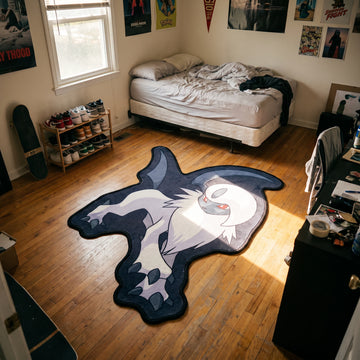 Alert Absol Rug - Shaped Anime Area Rug